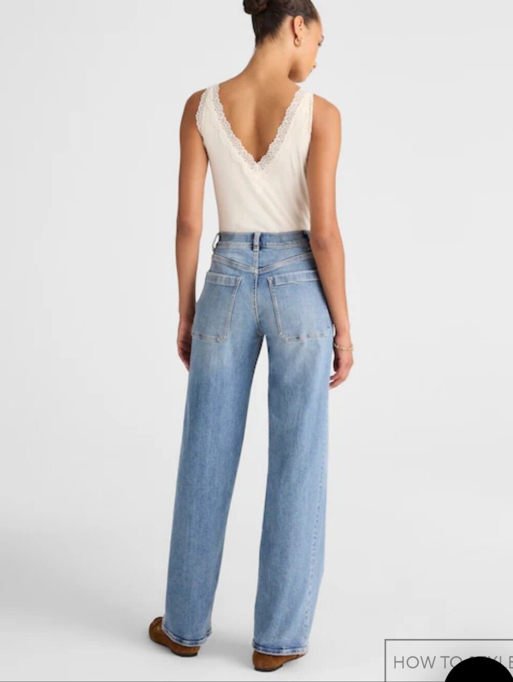 Madewell The Emmett Wide Leg Jeans Light Wash Sailor Fisherman Denim - Picture 8 of 16